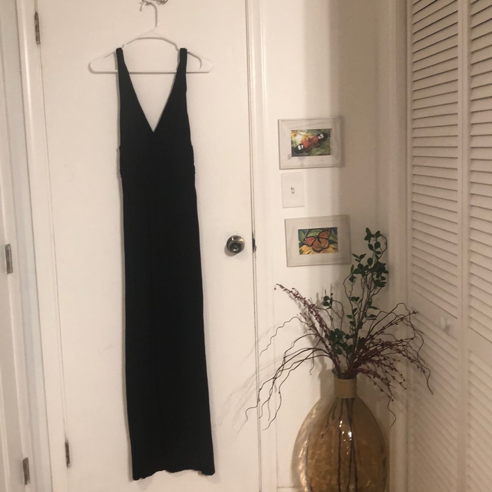 Jcrew black maxi dress